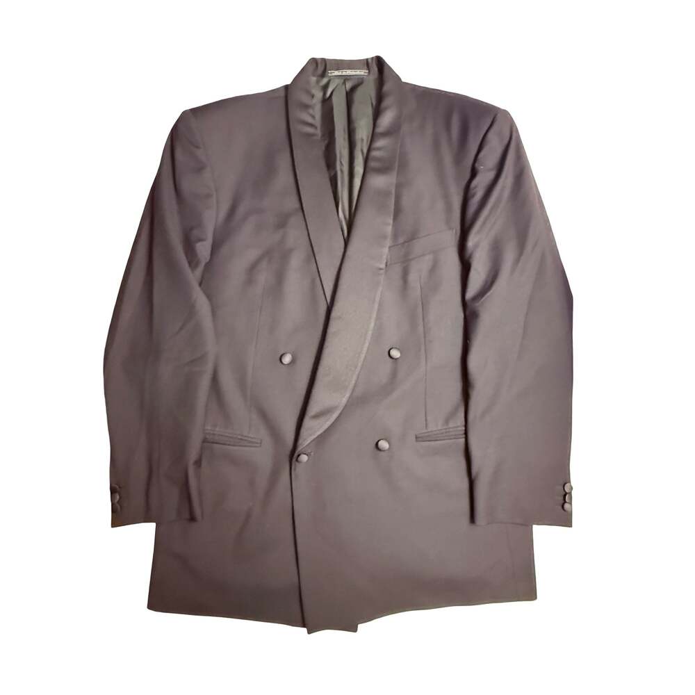 Ermenegildo Zegna Double Breasted Shawl Lapel Tuxedo Jacket